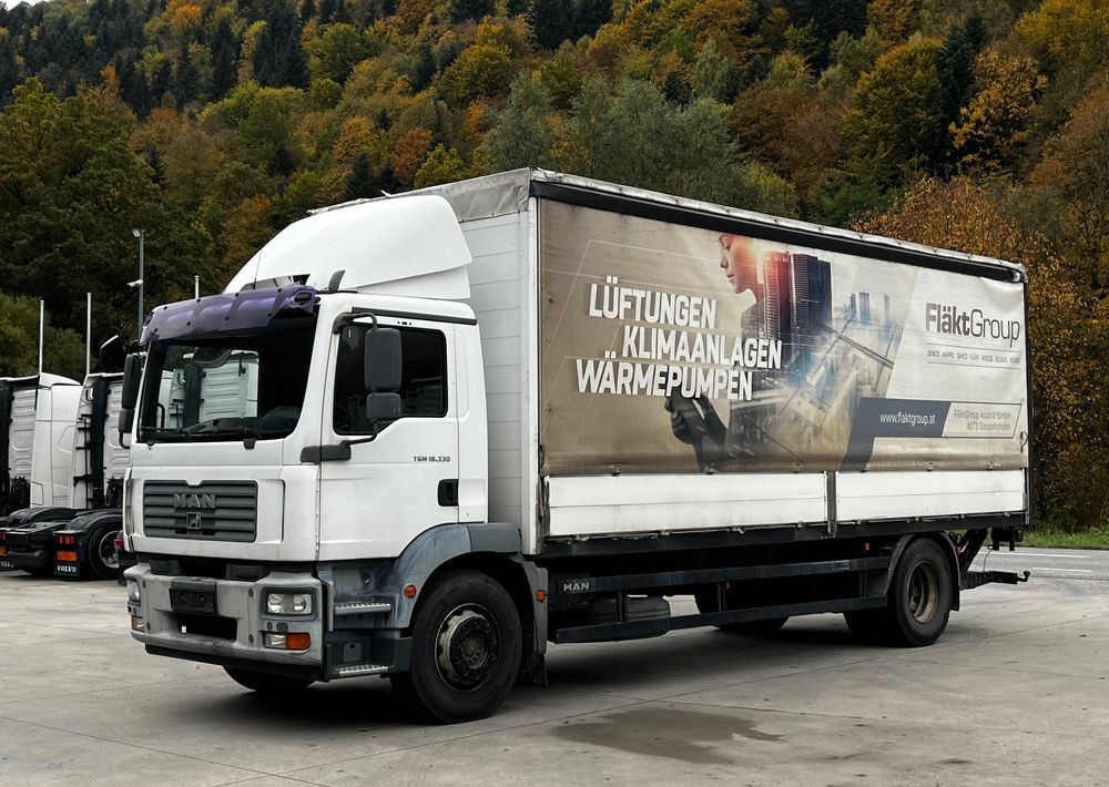 MAN TGM 18.330 4x2 // Zabudowa Burtowa // Manual // Specjalny // Ładowność 9600kg // - Тентованный грузовик: фото 1 MAN TGM 18.330 4x2 // Zabudowa Burtowa // Manual // Specjalny // Ładowność 9600kg // - Тентованный грузовик: фото 1