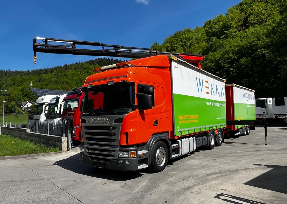 Scania G420 // Tandem // HDS Palfinger 18002 EH // Przyczepa // Oś skrętna podnoszona // Video !!! - Тентованный грузовик, Электрогрузовик: фото 1 Scania G420 // Tandem // HDS Palfinger 18002 EH // Przyczepa // Oś skrętna podnoszona // Video !!! - Тентованный грузовик, Электрогрузовик: фото 1