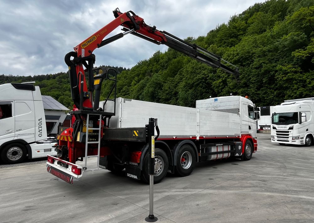 Scania G450 // 6x2// Skrzynia 6.40x2.49 // HDS Palfinger // Oś skrętna podnoszona // - Автоманипулятор, Грузовик бортовой/ Платформа: фото 4 Scania G450 // 6x2// Skrzynia 6.40x2.49 // HDS Palfinger // Oś skrętna podnoszona // - Автоманипулятор, Грузовик бортовой/ Платформа: фото 4