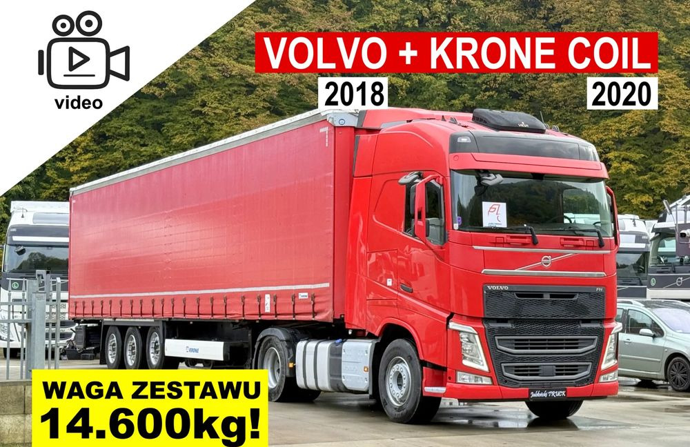 Volvo FH // Standard 2018 Rok // Klima Postojowa // I-shift // + Naczepa Krone Coilmulde 2020 Rok // Oś podnoszona // Super Stan !!! - Тягач, Тентованный полуприцеп: фото 1 Volvo FH // Standard 2018 Rok // Klima Postojowa // I-shift // + Naczepa Krone Coilmulde 2020 Rok // Oś podnoszona // Super Stan !!! - Тягач, Тентованный полуприцеп: фото 1