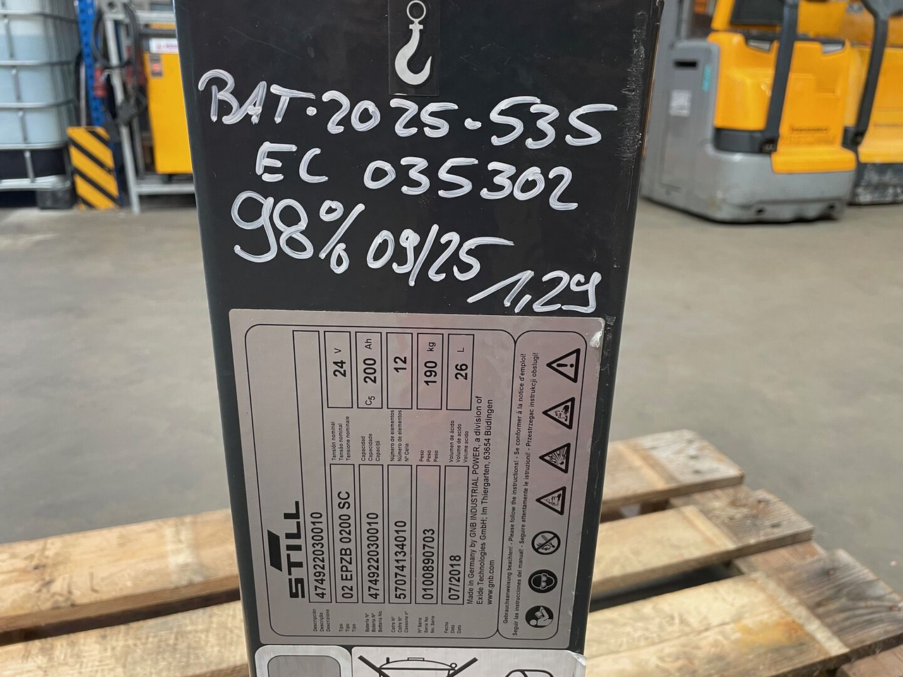 Exide 24 Volt I 2EPzB 200 - Аккумулятор для Погрузочно-разгрузочной техники: фото 5 Exide 24 Volt I 2EPzB 200 - Аккумулятор для Погрузочно-разгрузочной техники: фото 5