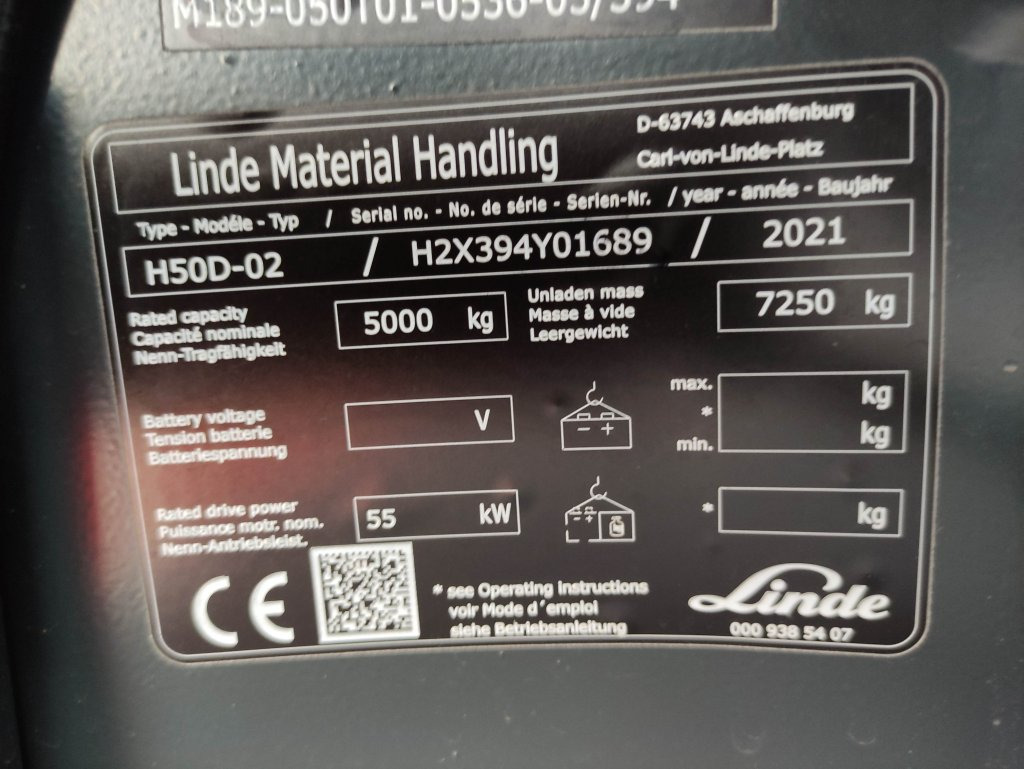 Дизельный погрузчик Linde H50D-02-394: фото 7 Дизельный погрузчик Linde H50D-02-394: фото 7