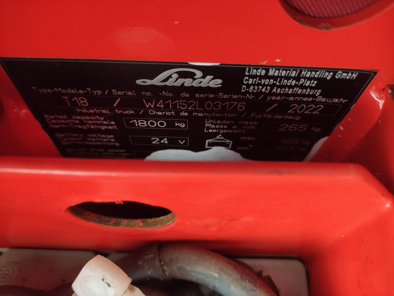 Linde T18-1152 - Тележка: фото 5 Linde T18-1152 - Тележка: фото 5