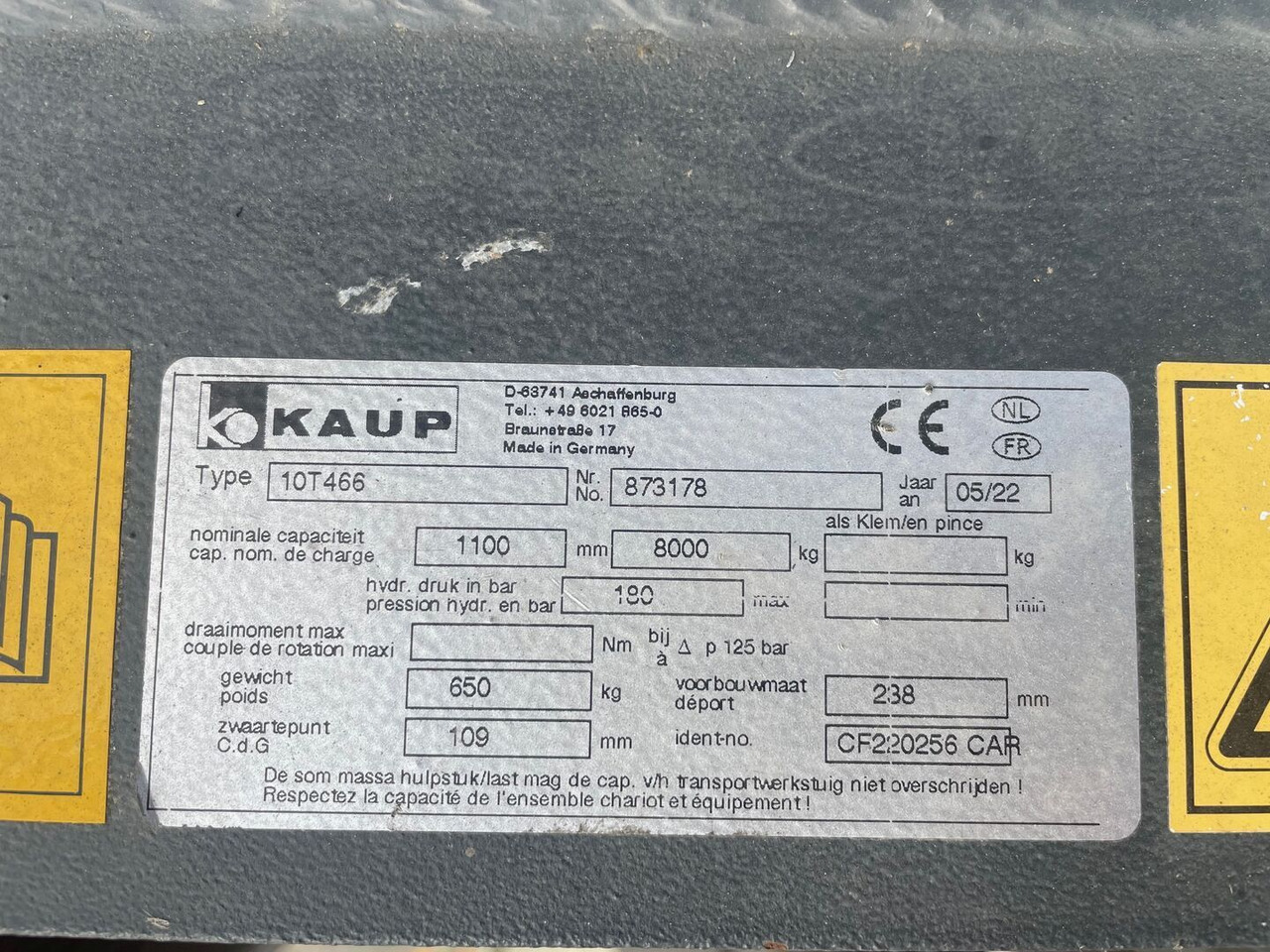 Kaup 10T466 / Neuwertig - Навесное оборудование для Строительной техники: фото 4 Kaup 10T466 / Neuwertig - Навесное оборудование для Строительной техники: фото 4