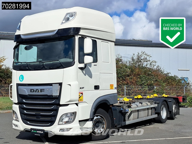 DAF XF 480 6X2 SSC Retarder 2xTanks Lift/Steering ACC Euro 6 - Грузовик-контейнеровоз/ Сменный кузов: фото 1 DAF XF 480 6X2 SSC Retarder 2xTanks Lift/Steering ACC Euro 6 - Грузовик-контейнеровоз/ Сменный кузов: фото 1