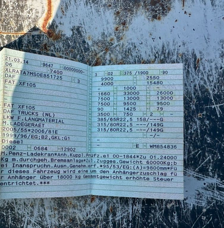 DAF 105.510 6X4 Kran Penz /Atlas Holz Crane DAF 105.510 6X4 Kran Penz /Atlas Holz Crane - Лесовоз, Автоманипулятор: фото 4 DAF 105.510 6X4 Kran Penz /Atlas Holz Crane DAF 105.510 6X4 Kran Penz /Atlas Holz Crane - Лесовоз, Автоманипулятор: фото 4