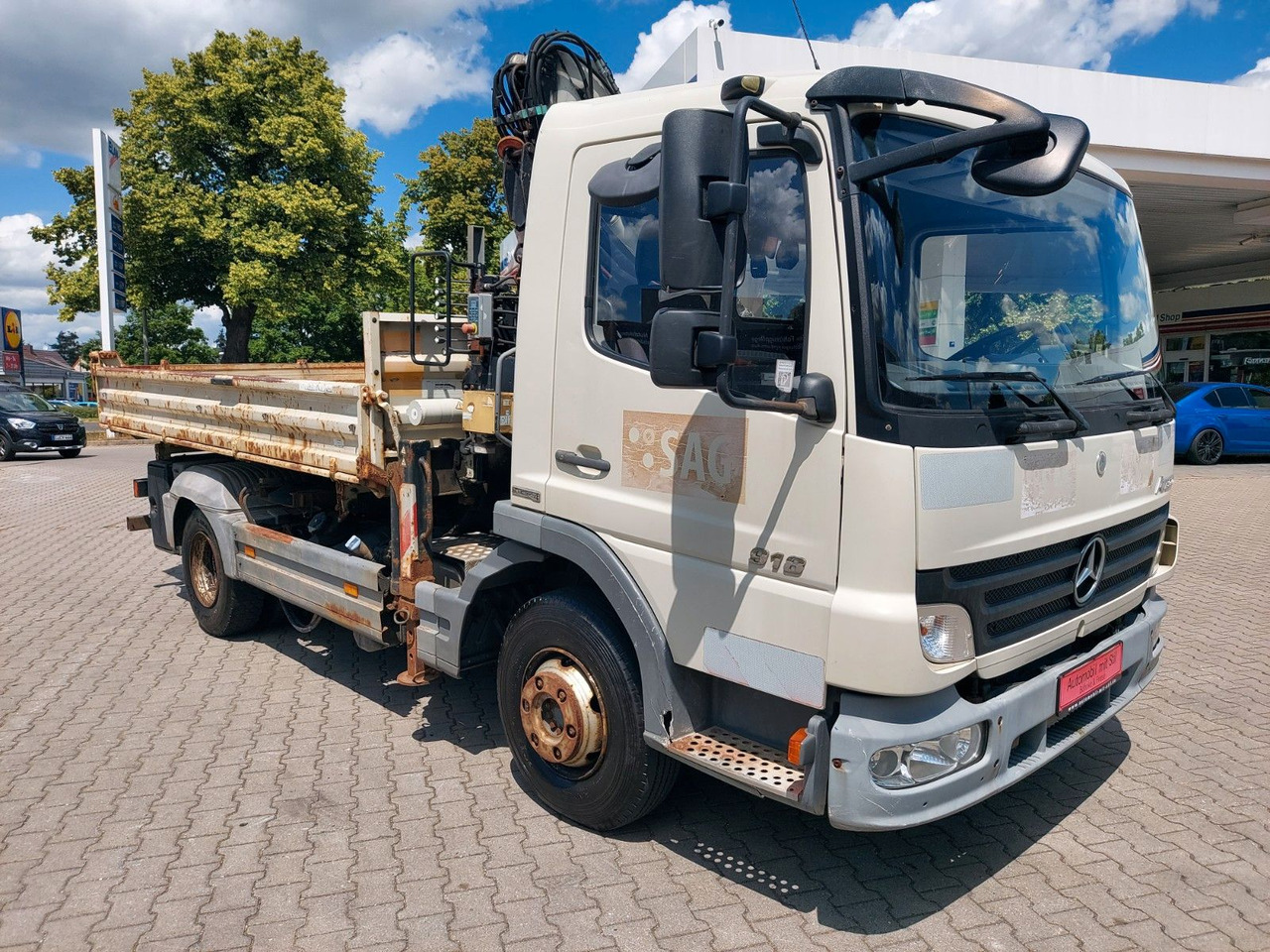 Mercedes-Benz Atego 2 918 3-Seiten Kipper KRAN TEREX 65.2 - Самосвал, Автоманипулятор: фото 1 Mercedes-Benz Atego 2 918 3-Seiten Kipper KRAN TEREX 65.2 - Самосвал, Автоманипулятор: фото 1