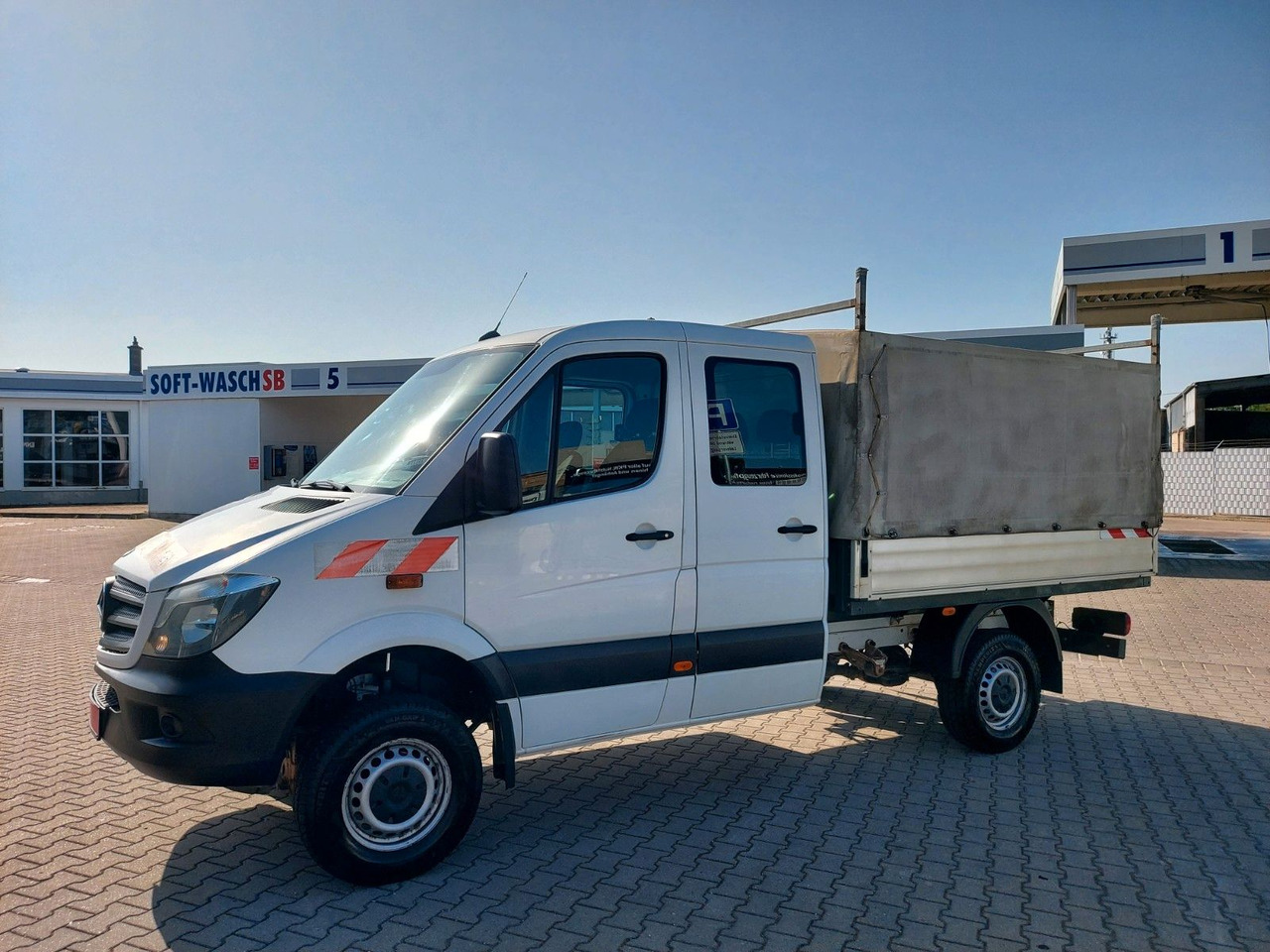 Mercedes-Benz Sprinter II Pritsche DoKa 316 4X4 6Sitze Klima - Тентованный фургон, Грузопассажирский фургон: фото 4 Mercedes-Benz Sprinter II Pritsche DoKa 316 4X4 6Sitze Klima - Тентованный фургон, Грузопассажирский фургон: фото 4