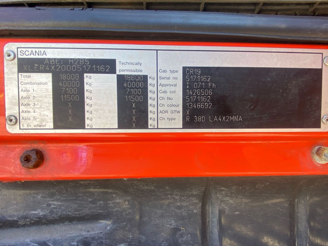 Тягач Scania SCANIA R380 4x2 KIPP-HYDRAULIK AUTOMATIK: фото 11