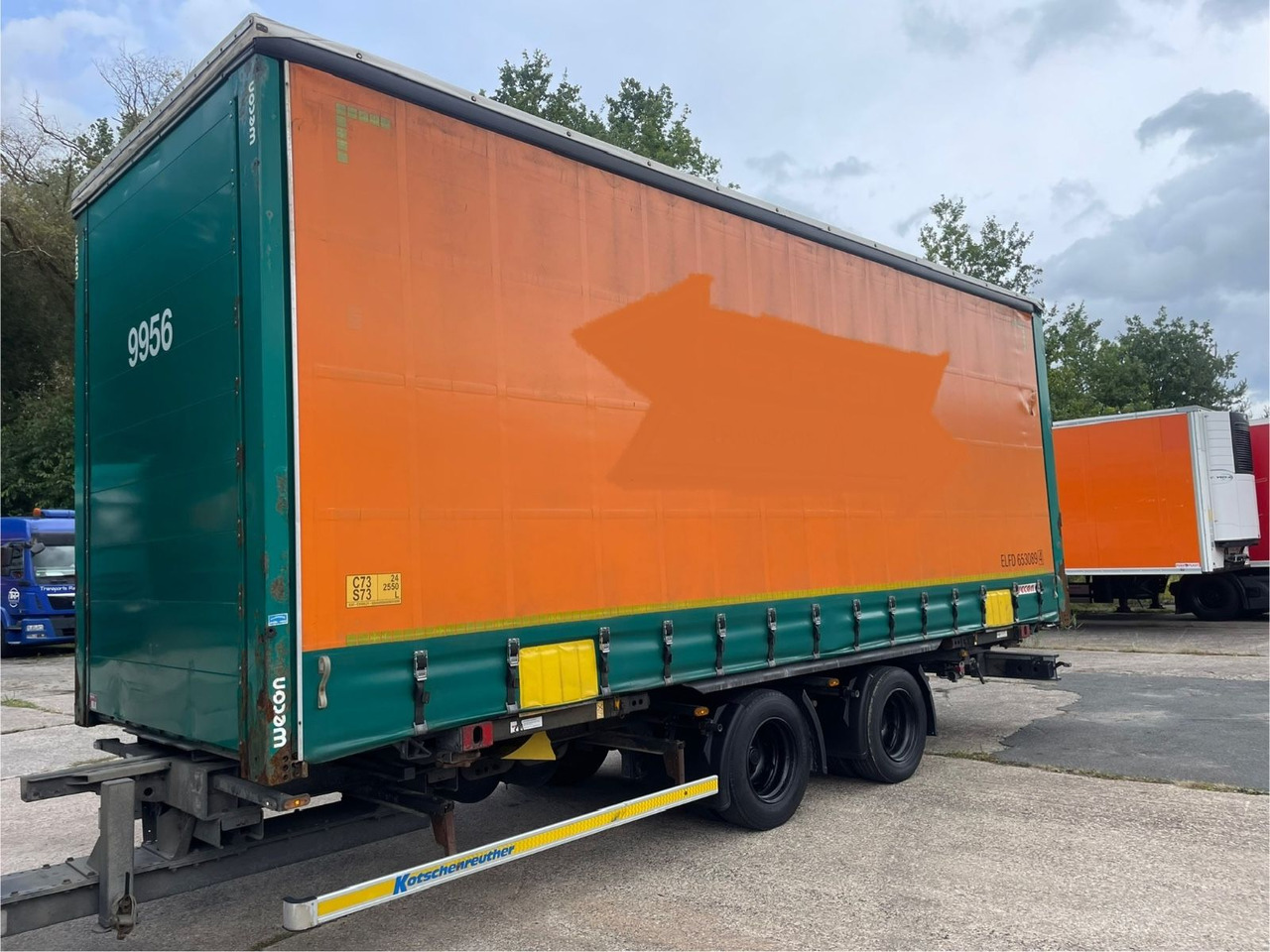 Kotschenreuther TWB 218 Pritsche+Plane/2-Achs/WECON/7,3m/14800kg - Тентованный прицеп: фото 2 Kotschenreuther TWB 218 Pritsche+Plane/2-Achs/WECON/7,3m/14800kg - Тентованный прицеп: фото 2