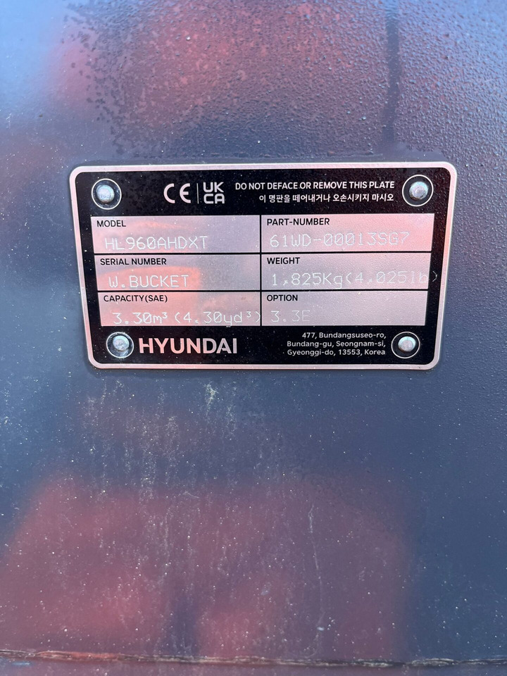 Колёсный погрузчик Hyundai HL960AHDXT: фото 9