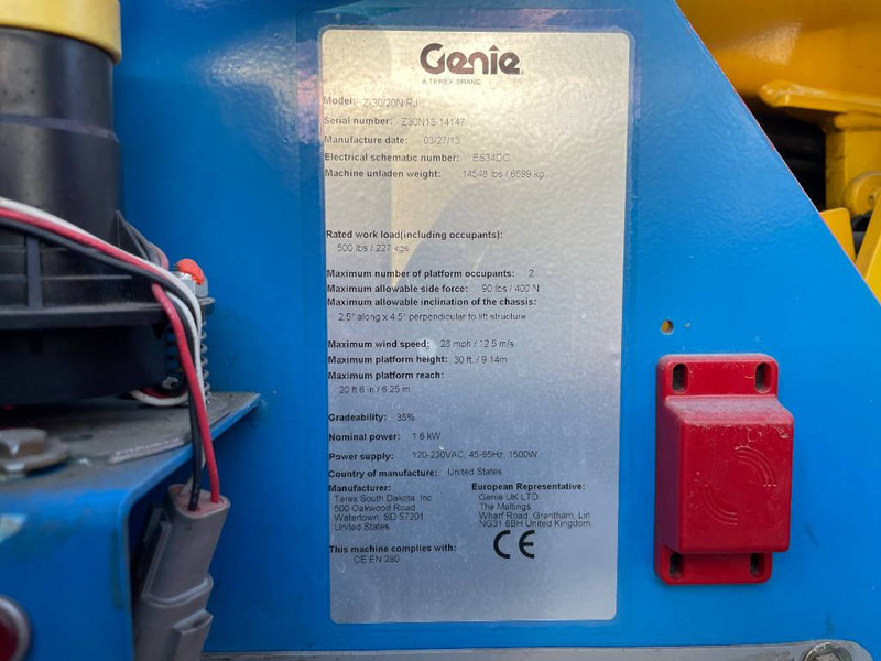 Коленчатый подъемник Genie Z 30/20 N RJ: фото 8