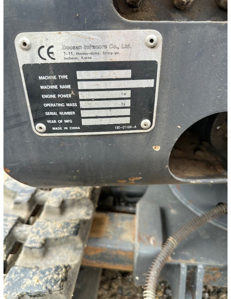 Doosan Slo 18 - 1.8T with shovel pack and low hours - Мини-экскаватор: фото 5 Doosan Slo 18 - 1.8T with shovel pack and low hours - Мини-экскаватор: фото 5