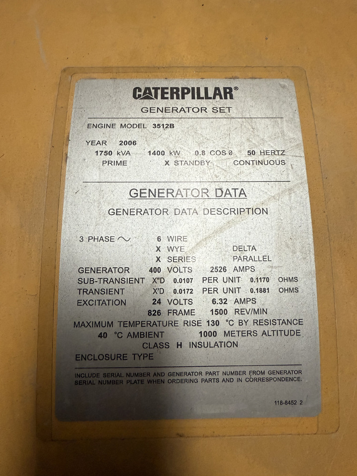 CATPILLAR 3512B - Электрогенератор: фото 1 CATPILLAR 3512B - Электрогенератор: фото 1