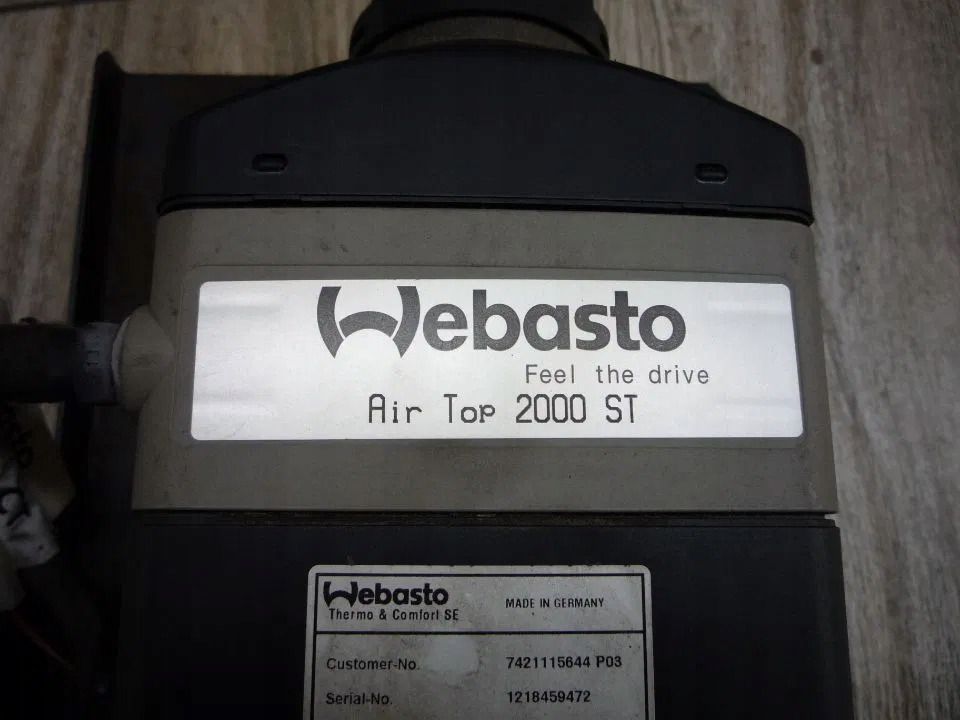 WEBASTO WEBASTO AIR TOP 2000 ST RENAULT MAGNUM DXI - Отопление/ Вентиляция для Грузовиков: фото 2 WEBASTO WEBASTO AIR TOP 2000 ST RENAULT MAGNUM DXI - Отопление/ Вентиляция для Грузовиков: фото 2