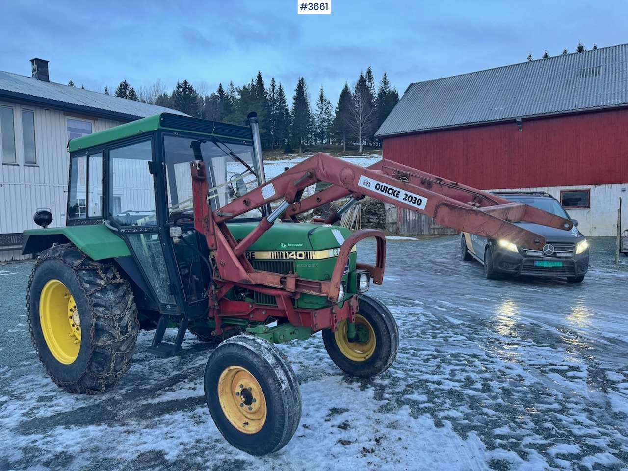 Трактор 1980 John Deere 1140 Synchron w/ Front loader and bucket: фото 1
