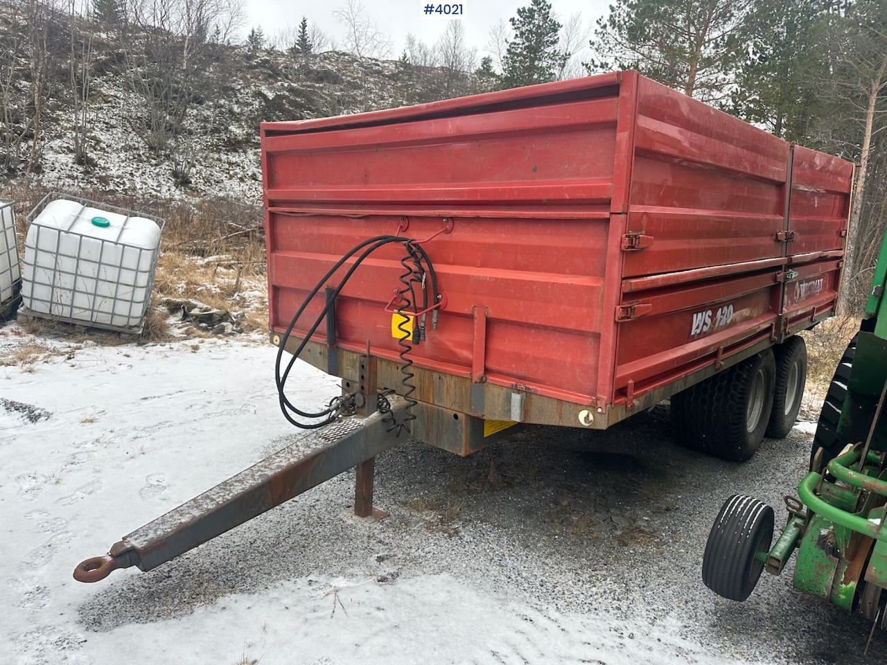 2006 Weckman WS120 traktorhenger m/ rundballegrinder og toppkarmer. - Сельскохозяйственный прицеп: фото 2 2006 Weckman WS120 traktorhenger m/ rundballegrinder og toppkarmer. - Сельскохозяйственный прицеп: фото 2