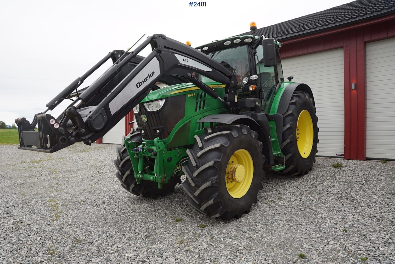 2017 John Deere 6215R w/Quicke loader and front hydraulics - Трактор: фото 4 2017 John Deere 6215R w/Quicke loader and front hydraulics - Трактор: фото 4