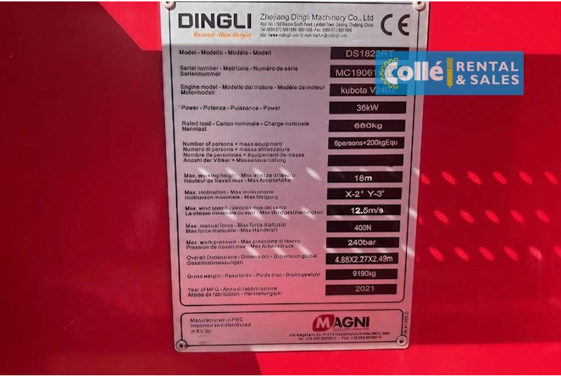 Ножничный подъемник MAGNI DS 1823 RT | 2021: фото 7 Ножничный подъемник MAGNI DS 1823 RT | 2021: фото 7