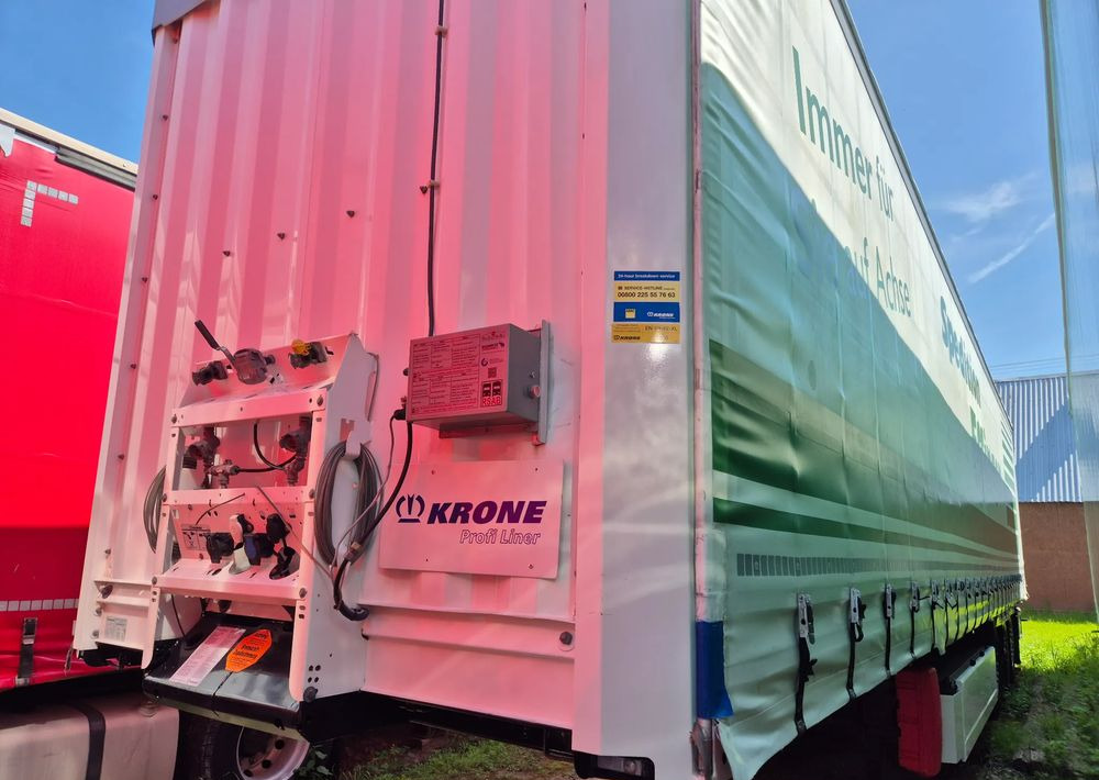 Krone BURTOWA BUDOWLANA VARIOS PÓŁMEGA 385/55 z Niemiec / ALUFELGI / stan bardzo dobry / PODNOSZONA OŚ I DACH / BPW firanka burto-firanka firana burtówka burto firanka - Тентованный полуприцеп: фото 5 Krone BURTOWA BUDOWLANA VARIOS PÓŁMEGA 385/55 z Niemiec / ALUFELGI / stan bardzo dobry / PODNOSZONA OŚ I DACH / BPW firanka burto-firanka firana burtówka burto firanka - Тентованный полуприцеп: фото 5