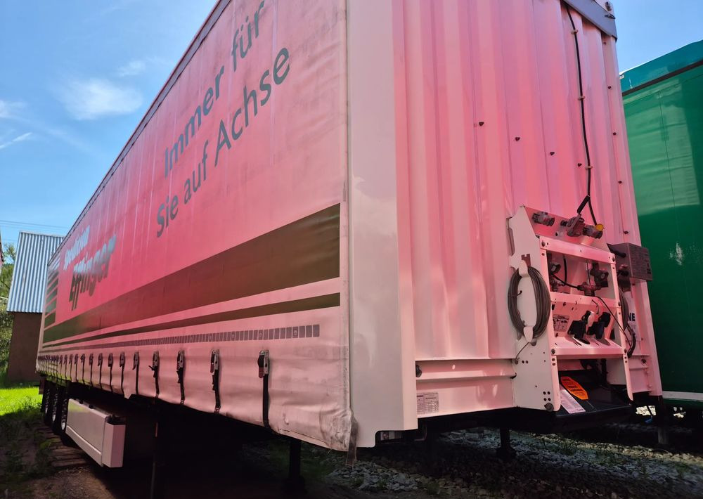 Krone BURTOWA BUDOWLANA VARIOS PÓŁMEGA 385/55 z Niemiec / ALUFELGI / stan bardzo dobry / PODNOSZONA OŚ I DACH / BPW firanka burto-firanka firana burtówka burto firanka - Тентованный полуприцеп: фото 4 Krone BURTOWA BUDOWLANA VARIOS PÓŁMEGA 385/55 z Niemiec / ALUFELGI / stan bardzo dobry / PODNOSZONA OŚ I DACH / BPW firanka burto-firanka firana burtówka burto firanka - Тентованный полуприцеп: фото 4