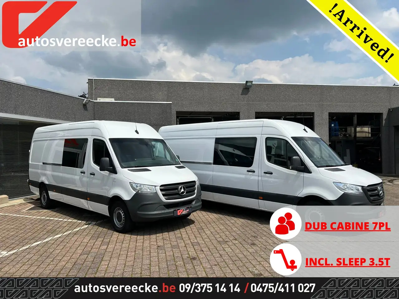Mercedes-Benz Sprinter 317 L3H2 (44.200ex) 3.5T SLEEP | DUB CAB 7PL - Грузопассажирский фургон: фото 1 Mercedes-Benz Sprinter 317 L3H2 (44.200ex) 3.5T SLEEP | DUB CAB 7PL - Грузопассажирский фургон: фото 1