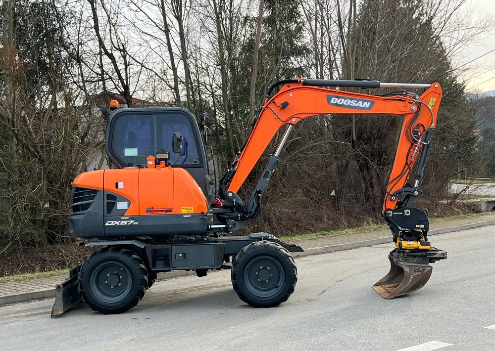 Колёсный экскаватор Doosan DOOSAN DX57W *ROTOTILT* 2200 Motogodzin JAK NOWA KOPARKA KOŁOWA STAN PERFEKCYJNY SPROWADZONA: фото 9