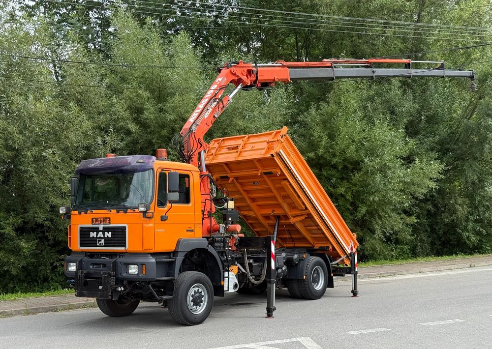 MAN * FE 410 A * MAN * 4x4 * HDS ATLAS 190 * Kiper Wywrotka * Bardzo Dobry Stan * Sprowadzony - Самосвал, Автоманипулятор: фото 1 MAN * FE 410 A * MAN * 4x4 * HDS ATLAS 190 * Kiper Wywrotka * Bardzo Dobry Stan * Sprowadzony - Самосвал, Автоманипулятор: фото 1