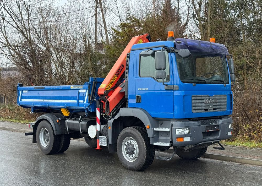 MAN * MAN 18 280 * Kiper Wywrotka * 4x4 * HDS Palfinger  120 STAN BARDZO DOBRY * Sprowadzony - Самосвал: фото 2 MAN * MAN 18 280 * Kiper Wywrotka * 4x4 * HDS Palfinger  120 STAN BARDZO DOBRY * Sprowadzony - Самосвал: фото 2