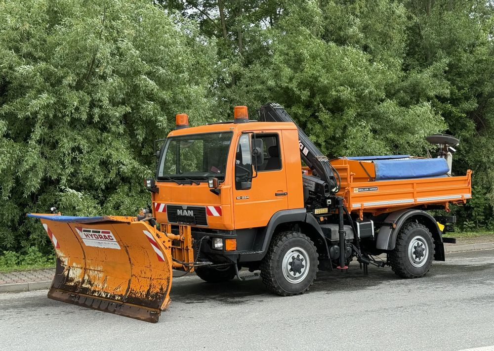 MAN * MAN LE 10.220 *Kiper Wywrotka * 4x4 * Pług Piaskarka * Zimowe Utrzymanie * Sprowadzony * HDS MKG * - Самосвал: фото 1 MAN * MAN LE 10.220 *Kiper Wywrotka * 4x4 * Pług Piaskarka * Zimowe Utrzymanie * Sprowadzony * HDS MKG * - Самосвал: фото 1