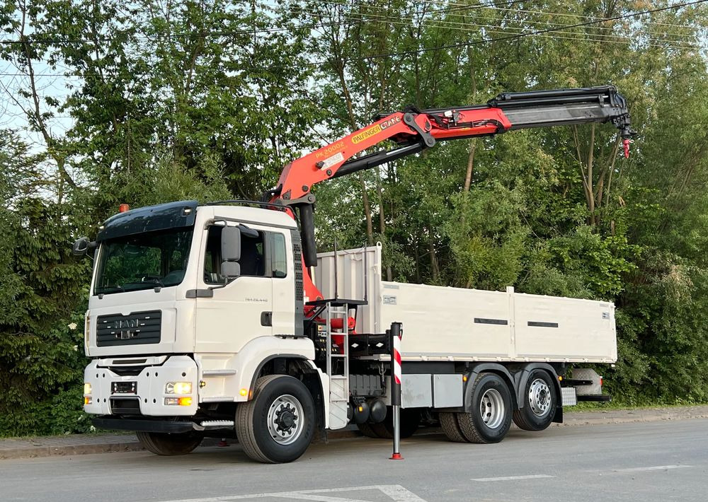 Автоманипулятор, Грузовик бортовой/ Платформа MAN * TGA 26-440 * 4x6 Hydrodrive * HDS Palfinger PK 20002 * Bardzo Dobry Stan: фото 15