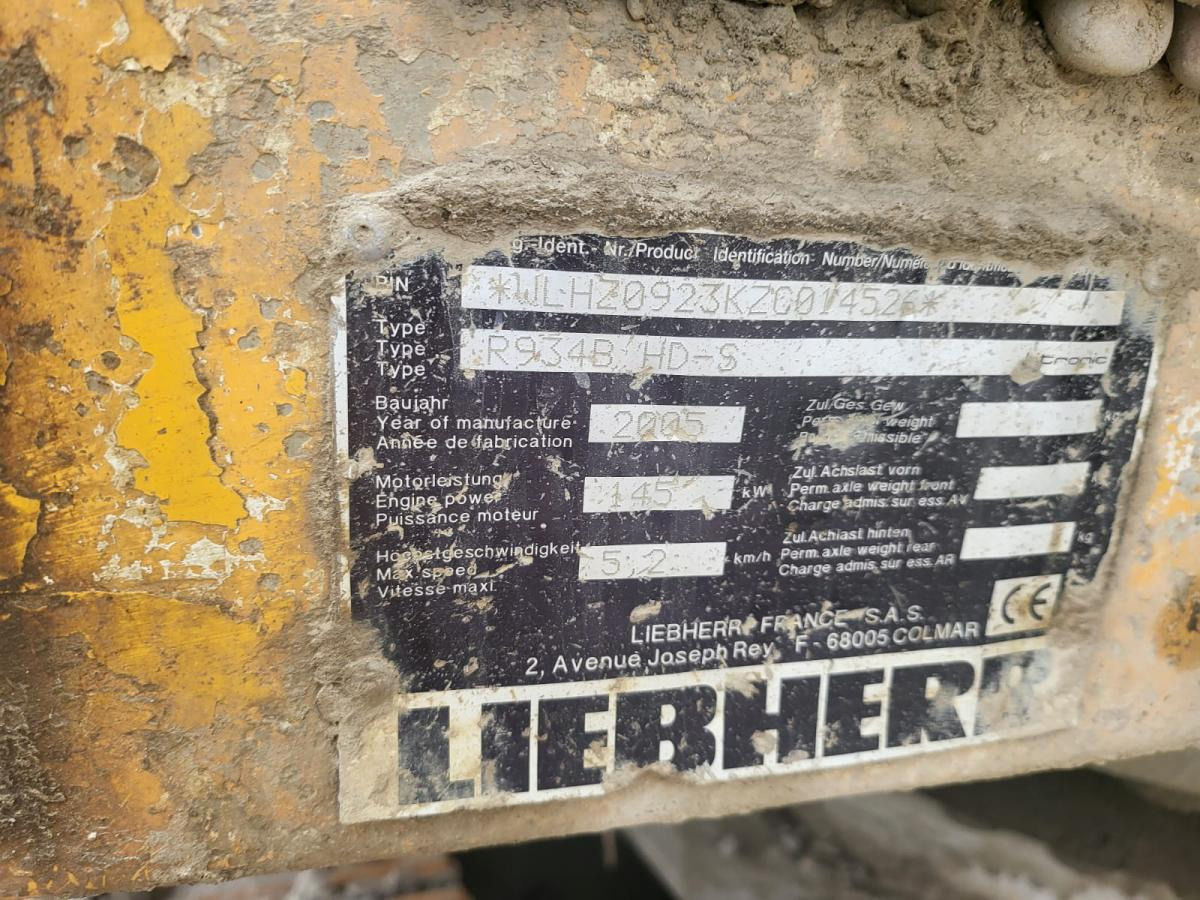 Гусеничный экскаватор Liebherr R934B HDS: фото 23