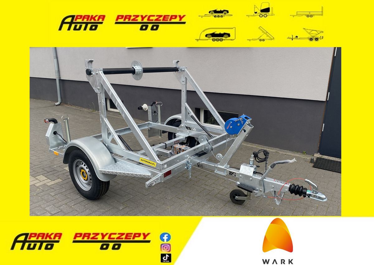 PRZYCZEPA KABLOWA POD BĘBEN KABLOWY ŚWIATŁOWÓD / CABLE TRAILER FOR FIBER OPTIC CABLE DRUM - Кабельный транспортер: фото 1 PRZYCZEPA KABLOWA POD BĘBEN KABLOWY ŚWIATŁOWÓD / CABLE TRAILER FOR FIBER OPTIC CABLE DRUM - Кабельный транспортер: фото 1