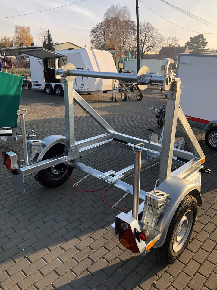 PRZYCZEPA KABLOWA POD BĘBEN KABLOWY ŚWIATŁOWÓD / CABLE TRAILER FOR FIBER OPTIC CABLE DRUM - Кабельный транспортер: фото 4 PRZYCZEPA KABLOWA POD BĘBEN KABLOWY ŚWIATŁOWÓD / CABLE TRAILER FOR FIBER OPTIC CABLE DRUM - Кабельный транспортер: фото 4