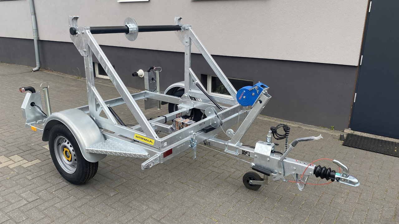 PRZYCZEPA KABLOWA POD BĘBEN KABLOWY ŚWIATŁOWÓD / CABLE TRAILER FOR FIBER OPTIC CABLE DRUM - Кабельный транспортер: фото 4 PRZYCZEPA KABLOWA POD BĘBEN KABLOWY ŚWIATŁOWÓD / CABLE TRAILER FOR FIBER OPTIC CABLE DRUM - Кабельный транспортер: фото 4