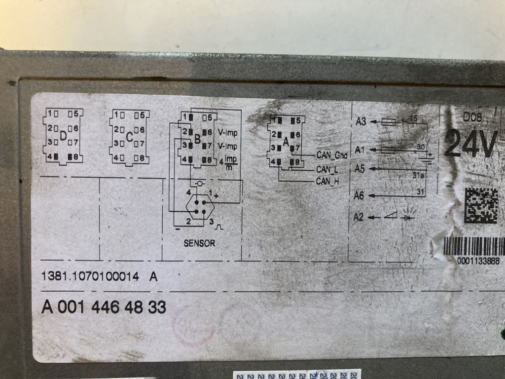 Mercedes-Benz VDO Kienzle Fahrtenschreiber 1381.1070100014 24V 1381 - Тахограф для Грузовиков: фото 2 Mercedes-Benz VDO Kienzle Fahrtenschreiber 1381.1070100014 24V 1381 - Тахограф для Грузовиков: фото 2
