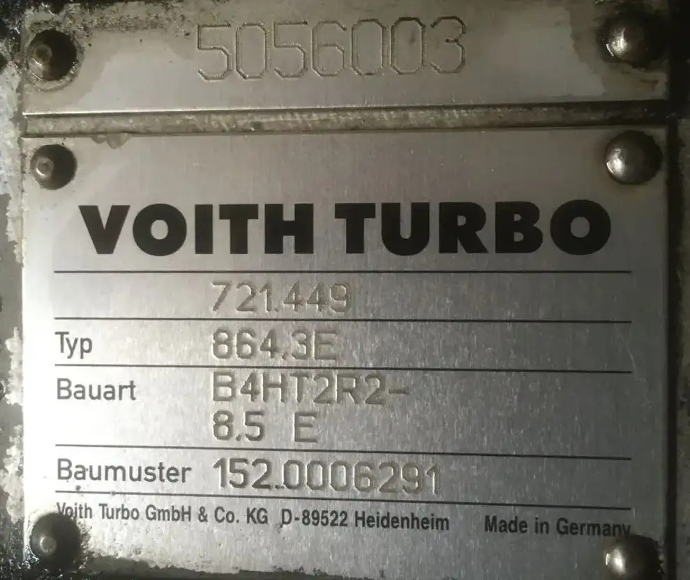 Mercedes-Benz Voith 864.3E B4HT2R2 -8.5E Mercedes Citaro Getriebe 721.449  - Трансмиссия для Автобусов: фото 2 Mercedes-Benz Voith 864.3E B4HT2R2 -8.5E Mercedes Citaro Getriebe 721.449  - Трансмиссия для Автобусов: фото 2