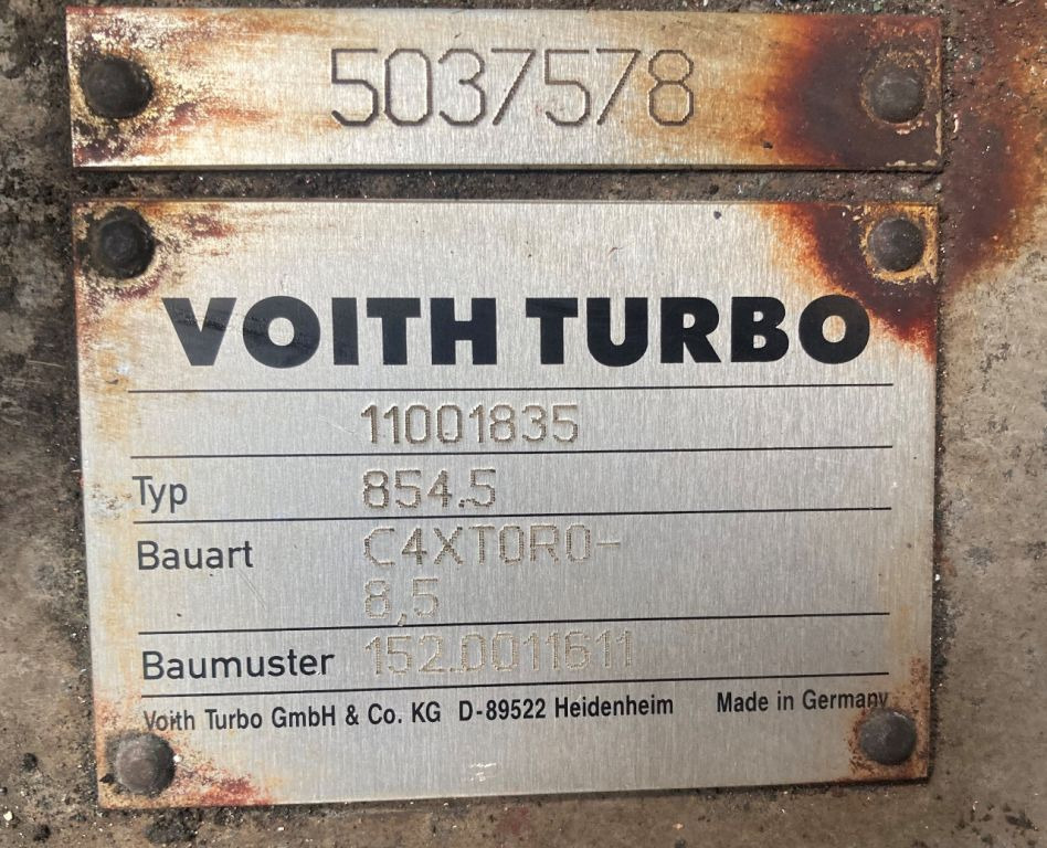 Voith Voith 854.5 C4XT0R0 -8.5E Solaris Van Hool Getriebe 152.0011611 - Коробка передач и запчасти для Автобусов: фото 2 Voith Voith 854.5 C4XT0R0 -8.5E Solaris Van Hool Getriebe 152.0011611 - Коробка передач и запчасти для Автобусов: фото 2