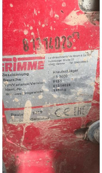 GRIMME KS3600 - Картофельная техника: фото 4 GRIMME KS3600 - Картофельная техника: фото 4