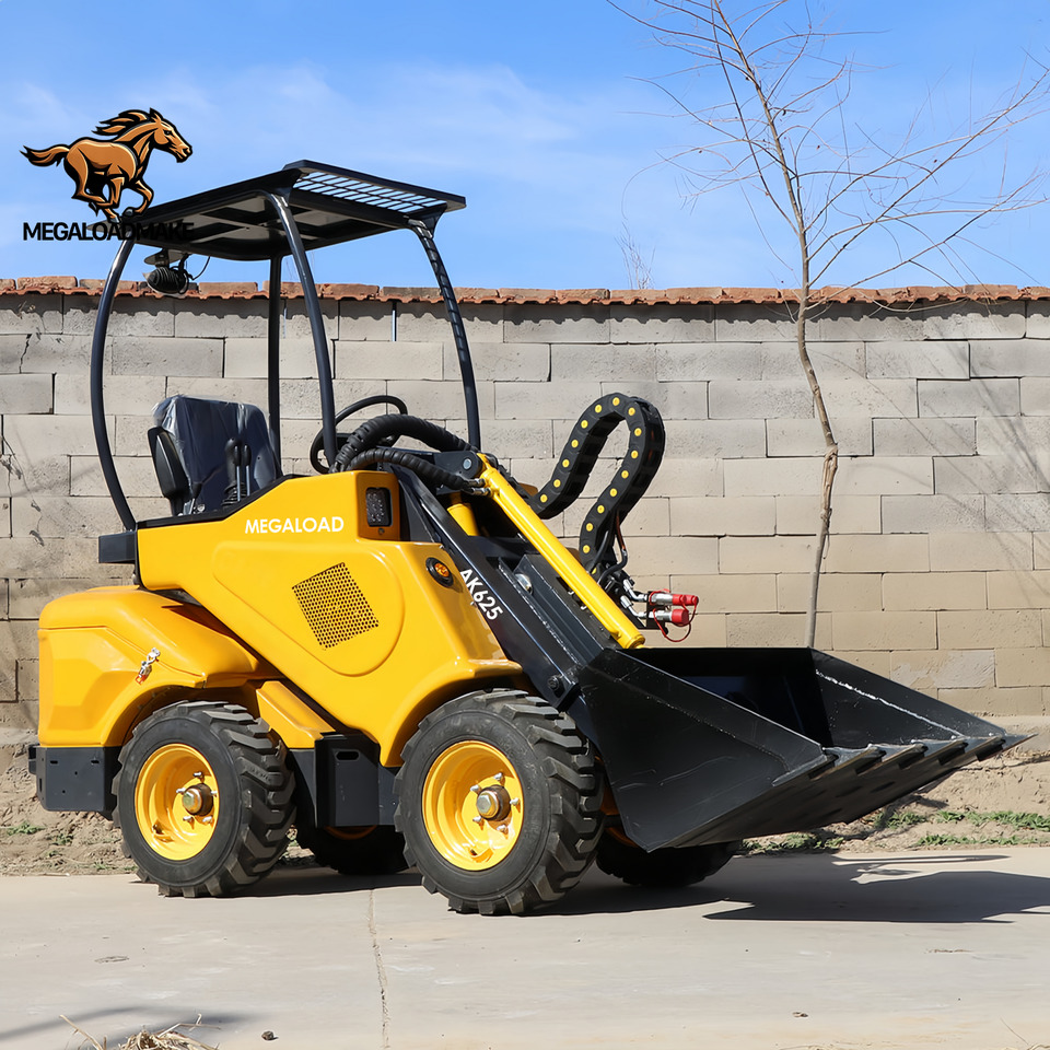 MEGALOAD AK625 Mini Wheel Loader Compact Size Articulated Diesel Kubota Engine P AK625 - Колёсный погрузчик: фото 1 MEGALOAD AK625 Mini Wheel Loader Compact Size Articulated Diesel Kubota Engine P AK625 - Колёсный погрузчик: фото 1