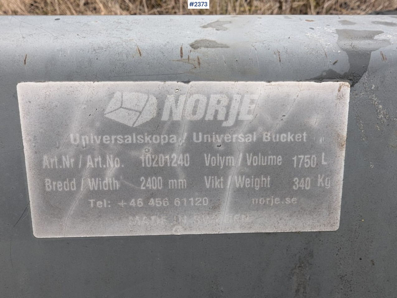 Universal bucket Norje Euro mount (unused) - Ковш для погрузчика для Строительной техники: фото 2 Universal bucket Norje Euro mount (unused) - Ковш для погрузчика для Строительной техники: фото 2