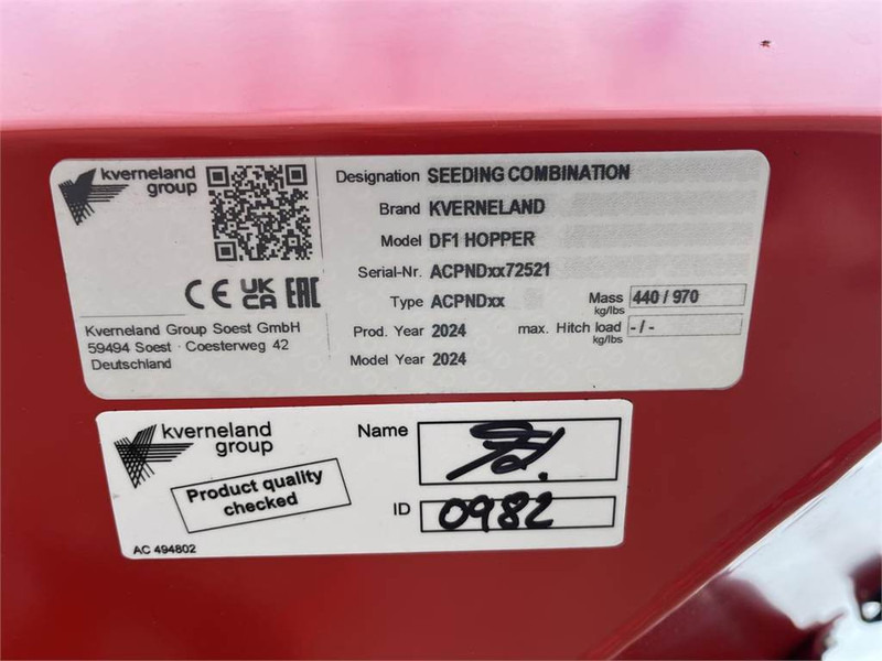 Kverneland DF1 ELDOS - Сеялка: фото 4 Kverneland DF1 ELDOS - Сеялка: фото 4
