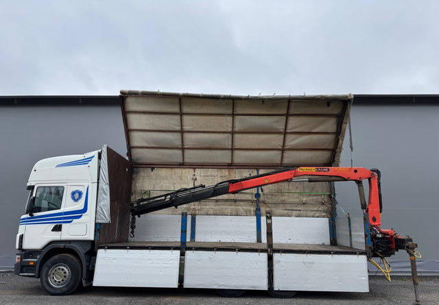 ScaniaScania 144G 6x2 - Грузовик с закрытым кузовом, Автоманипулятор: фото 1 ScaniaScania 144G 6x2 - Грузовик с закрытым кузовом, Автоманипулятор: фото 1