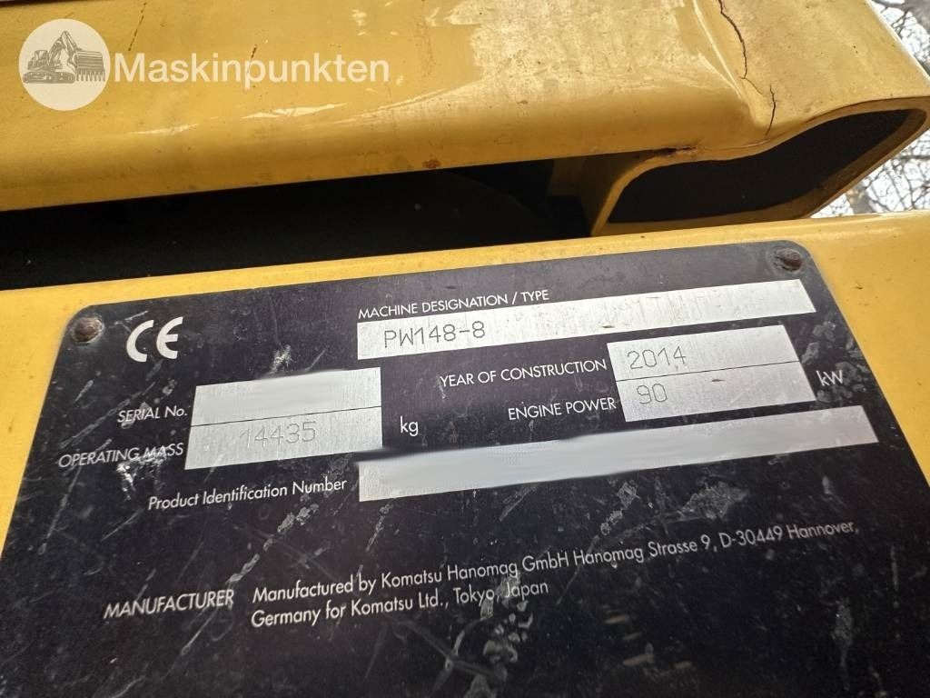 Колёсный экскаватор Komatsu PW 148-8: фото 11