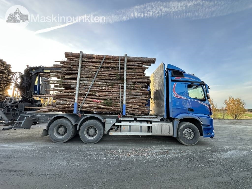 Mercedes-Benz Arocs 2858 timmerbil med kran  - Лесовоз: фото 4 Mercedes-Benz Arocs 2858 timmerbil med kran  - Лесовоз: фото 4