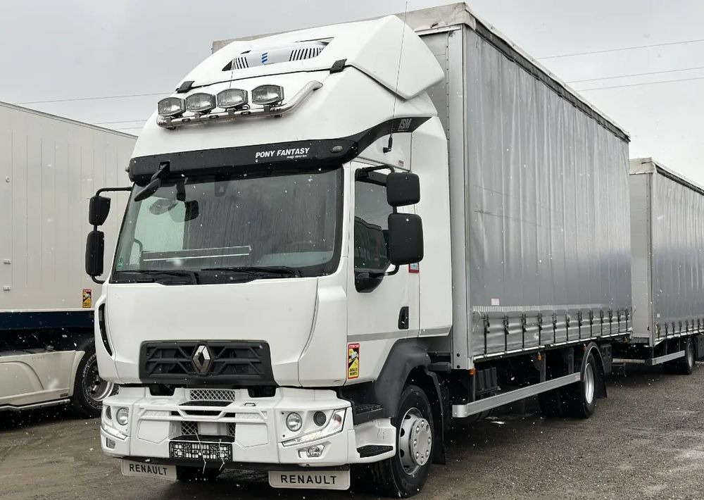 Renault D14 TAMDEM 101 m3 MANUAL KLIMATYZACJA POSTOJOWA - Тентованный грузовик: фото 1 Renault D14 TAMDEM 101 m3 MANUAL KLIMATYZACJA POSTOJOWA - Тентованный грузовик: фото 1