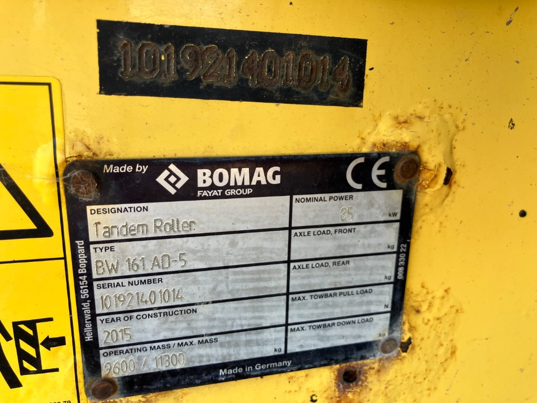 BOMAG DE BW 161 AD-5 Stage IIIb/Tier 4i - Каток: фото 2 BOMAG DE BW 161 AD-5 Stage IIIb/Tier 4i - Каток: фото 2