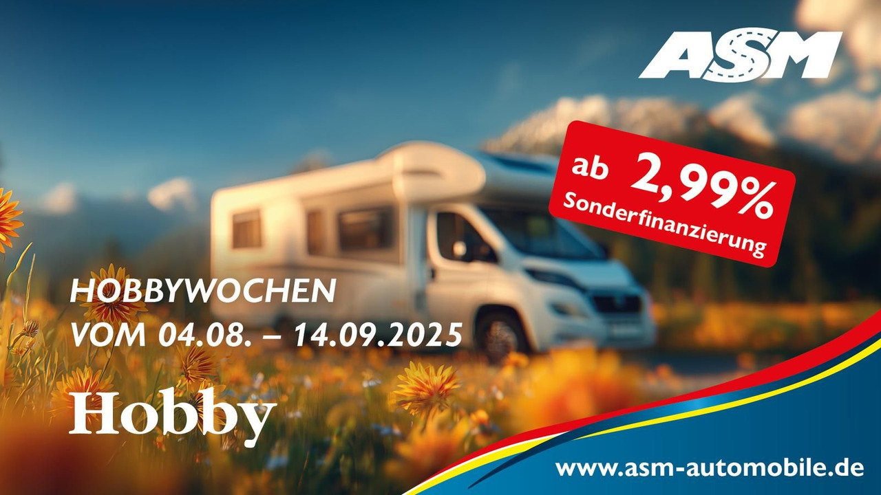 Hobby Optima T65 HFL ONTOUR *165PS*AHK*MARKISE*SOFORT* - Полуинтегрированный автодом: фото 1 Hobby Optima T65 HFL ONTOUR *165PS*AHK*MARKISE*SOFORT* - Полуинтегрированный автодом: фото 1