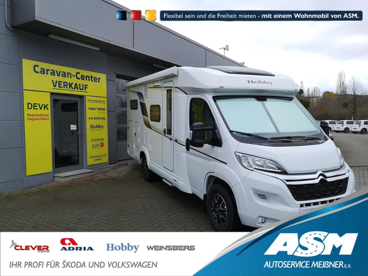 Hobby Optima V65 GE Ontour*AHK*NAVI*MARKISE*SOFORT* - Полуинтегрированный автодом: фото 1 Hobby Optima V65 GE Ontour*AHK*NAVI*MARKISE*SOFORT* - Полуинтегрированный автодом: фото 1