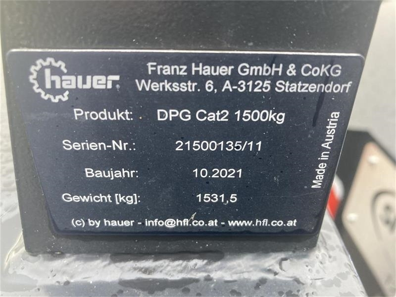 Hauer 1500 kg - Противовес: фото 4 Hauer 1500 kg - Противовес: фото 4